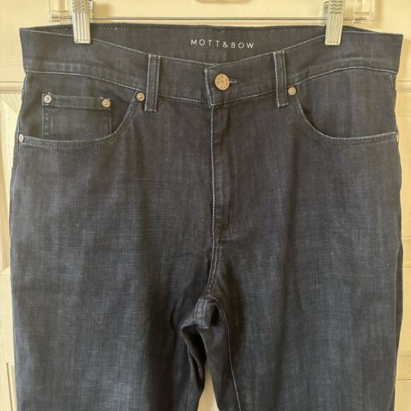 Mott and Bow Men Straight Mosco Jeans 33x30‎ Relaxed Comfort Stretch Light Wash - Picture 3 of 11